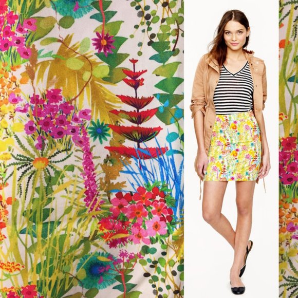 Liberty Art Fabrics for J. Crew Floral  Cotton Skirt - Picture 8 of 8